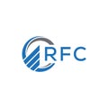 RFC abstract technology logo design on white background. RFC creative initials letter logo concept Royalty Free Stock Photo