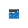 RFC letter logo design on WHITE background. RFC creative initials letter logo concept. RFC letter design.RFC letter logo design on Royalty Free Stock Photo