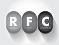 RFC Request for Comments - publication in a series, from the principal technical development and standards-setting bodies for the Royalty Free Stock Photo