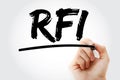 RFI - Request For Information acronym