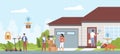 Rfid application. Radio frequency identification technology. Scanning system, delivery, payments, door opening