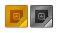 RFID chip. Radio Frequency Identification. Digital Technology concept. Vector illustration. Royalty Free Stock Photo