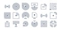 Rfid icons. Radio tagging chips identification wireless semiconductors shopping frequency vector symbols