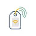 RFID Technology Tag Icon Royalty Free Stock Photo