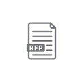 RFP Icon - request for proposal concept or idea