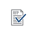 RFP Icon - request for proposal concept or idea