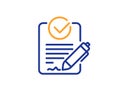 Rfp line icon. Request for proposal sign. Vector
