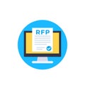 RFP, request for proposal icon