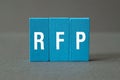 RFP - REQUEST FOR PROPOSAL,word concept Royalty Free Stock Photo