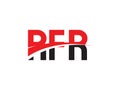 RFR Letter Initial Logo Design Vector Illustration Royalty Free Stock Photo