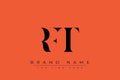 RFT abstract letter logo design Royalty Free Stock Photo