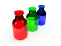 RGB Bottle set Royalty Free Stock Photo