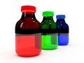 RGB Bottle set Royalty Free Stock Photo