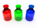 RGB Bottle set Royalty Free Stock Photo