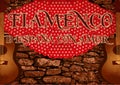 Flamenco party invitation banner. vector