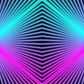 Neon lines space architecture background laser retro style