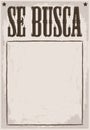 Se Busca, Wanted poster Spanish text template.