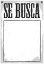 Se Busca, Wanted poster Spanish text template.