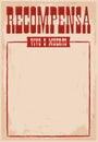 Recompensa Vivo o Muerto, Reward Dead or Alive poster Spanish text Royalty Free Stock Photo