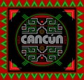 Cancun Mexico Maya Aztec emblem elements design Royalty Free Stock Photo