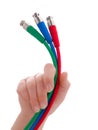 RGB Cables Royalty Free Stock Photo