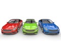 RGB cabriolet cars Royalty Free Stock Photo