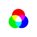 RGB color model icon