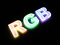 RGB color scheme sign