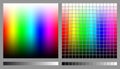 RGB color spectrums Royalty Free Stock Photo