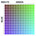 RGB Colors matrix Royalty Free Stock Photo