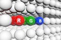RGB concept blurred background Royalty Free Stock Photo
