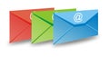 Rgb email envelop Royalty Free Stock Photo