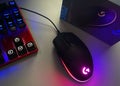 RGB illumination of a computer gaming mouse. Beautiful backlight to create a beautiful computer desktop