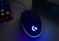 RGB illumination of a computer gaming mouse. Beautiful backlight to create a beautiful computer desktop