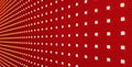 RGB LED screen panel texture. Close-up of a pixel LED screen with bokeh for wallpaper. Bright red abstract background perfect for Royalty Free Stock Photo