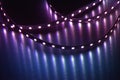 RGB led strip abstract light Royalty Free Stock Photo