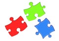 RGB Puzzle Pieces Royalty Free Stock Photo