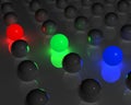 RGB spheres Royalty Free Stock Photo