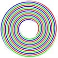 RGB spiral concept photo shoot