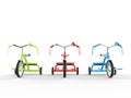 RGB tricycles - front view