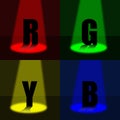 RGBY Presentation Royalty Free Stock Photo