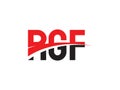 RGF Letter Initial Logo Design Vector Illustration Royalty Free Stock Photo