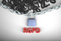 RGPD, Spanish and Italian version version of GDPR: Regolamento generale sulla protezione dei dati. Concept 3d rendering Royalty Free Stock Photo