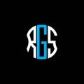 RGS letter logo abstract creative design. Royalty Free Stock Photo
