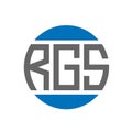 RGS letter logo design on white background. RGS creative initials circle logo concept. Royalty Free Stock Photo