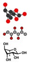 Rhamnose (L-rhamnose) deoxy sugar molecule. Used in cosmetics to treat wrinkles