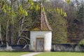 Rheinau Abbey the garden, Swiss landmark Royalty Free Stock Photo