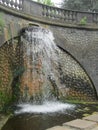 Rheinaue Park. Artificial Waterfall 6114