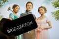 Rheinbach, Germany 21 April 2022, The logo of the new Netflix series `Bridgerton` on the display of a smartphone