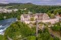 Rheinfall Landscape View from above